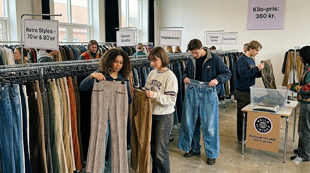 retro bukser jagt i hellovintage marked butik