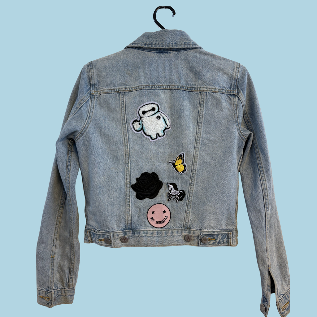 2016-2019 Levi’s blå denimjakke med strygemærker, str. XS (Tilstand- Sølvskatte)