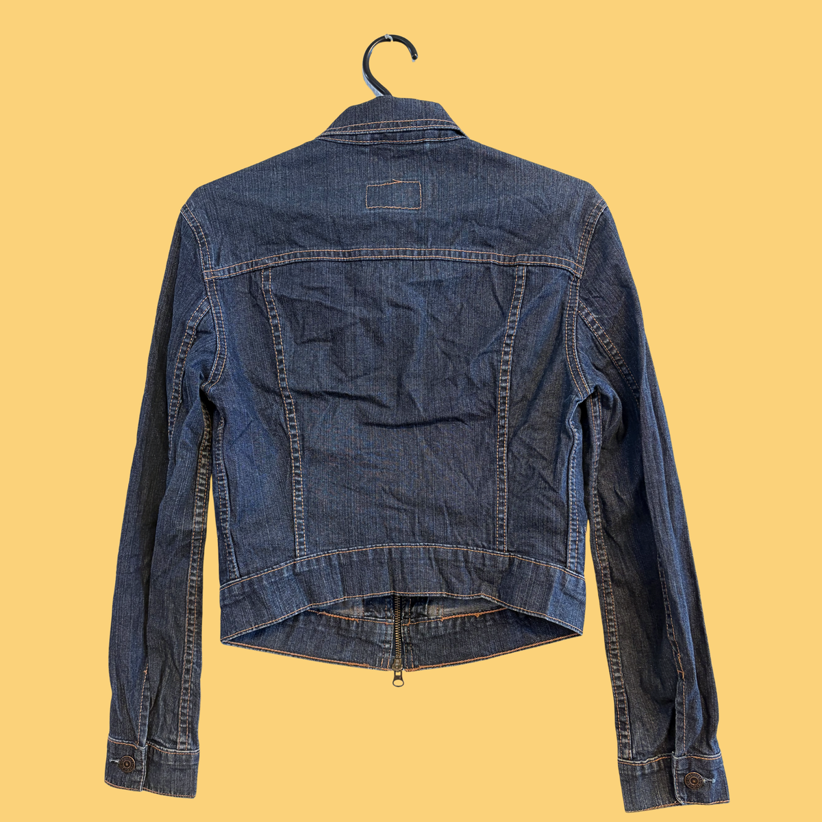 2000' erne, Y2K , Sjælden Vintage Levi's "For Girls" Denimjakke med Lynlås – Str. S