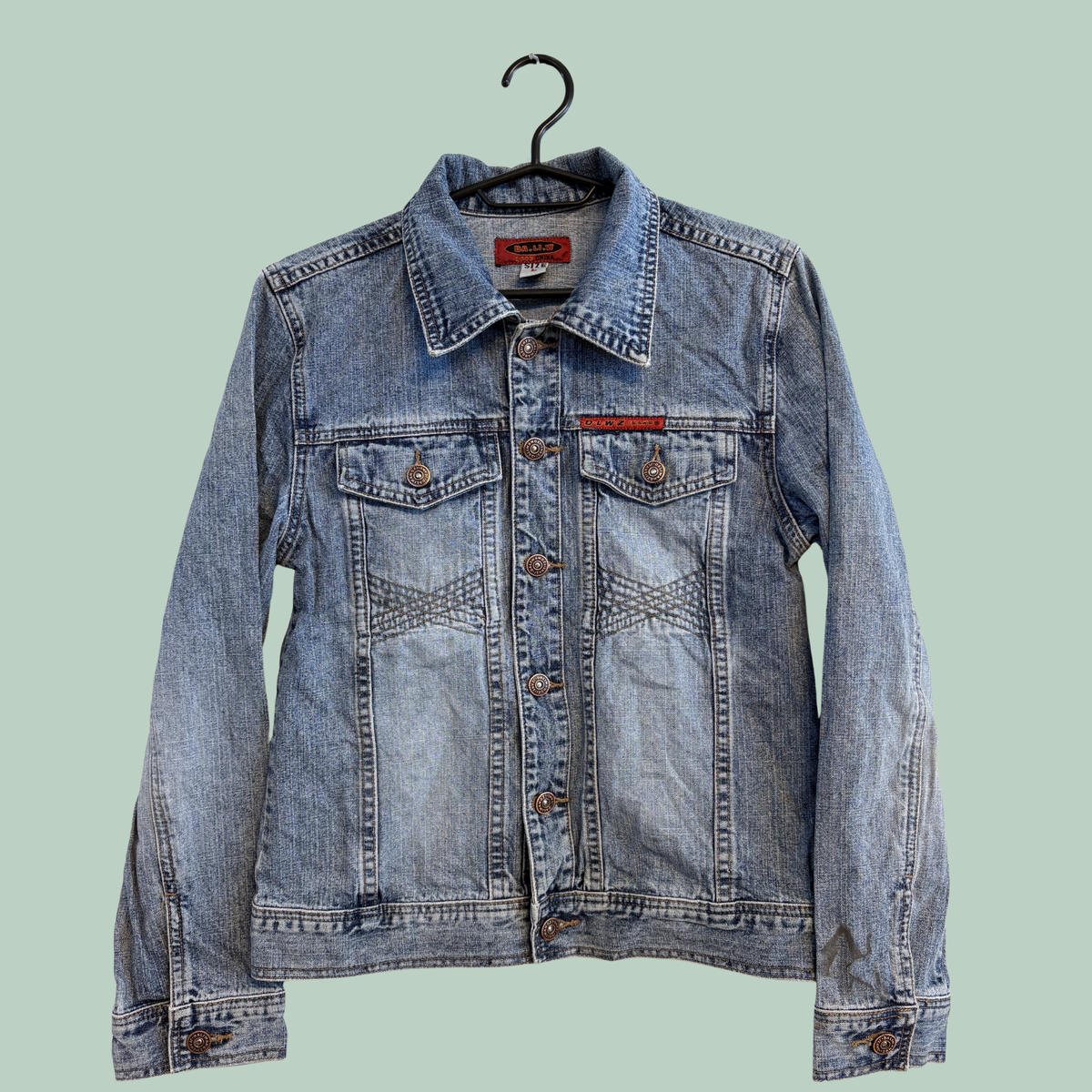 2000'erne, Y2K, Vintage DA.LI.W Jeans Acid Wash Denim Jacket