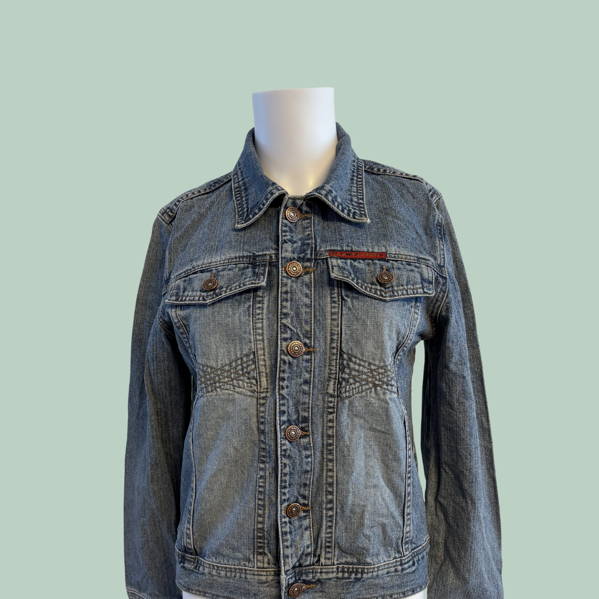 2000'erne, Y2K, Vintage DA.LI.W Jeans Acid Wash Denim Jacket