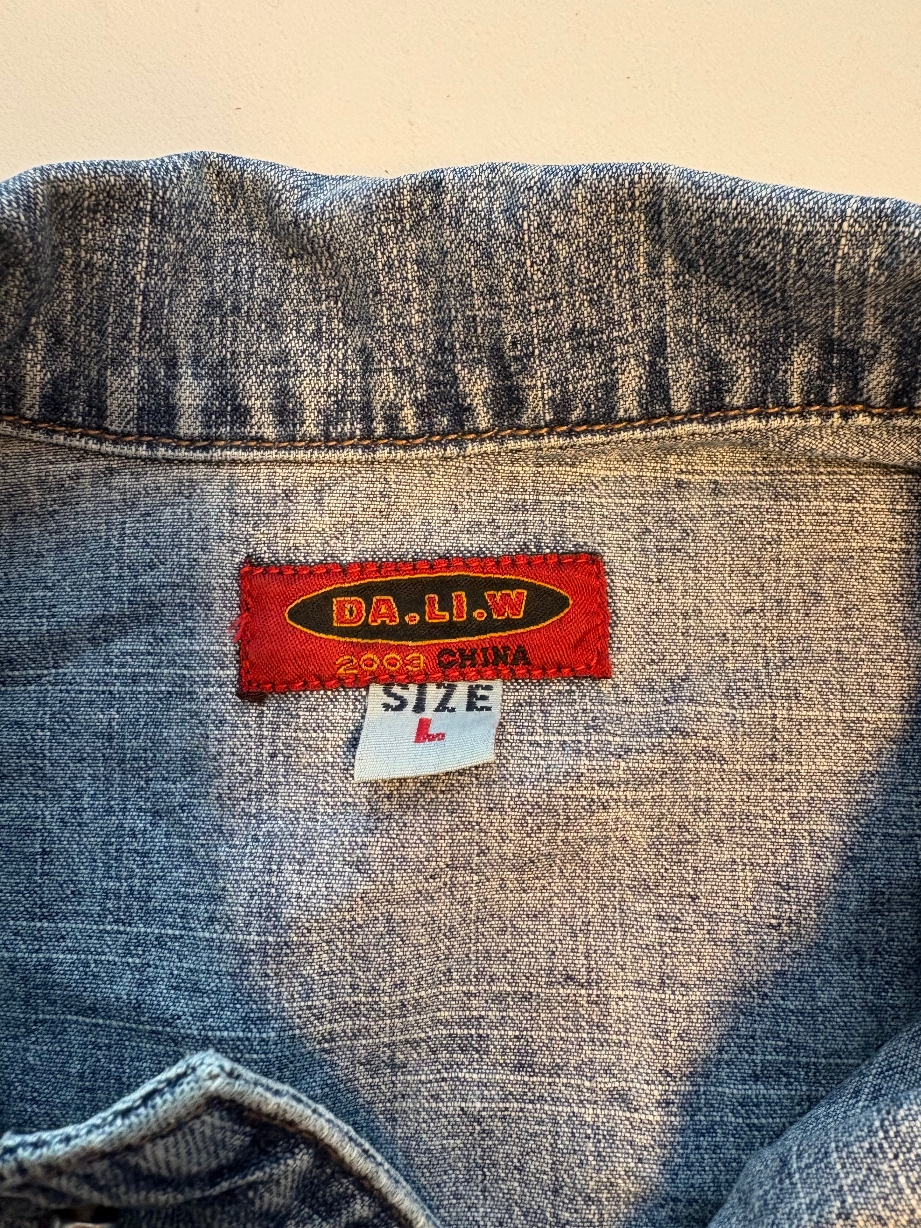 2000'erne, Y2K, Vintage DA.LI.W Jeans Acid Wash Denim Jacket