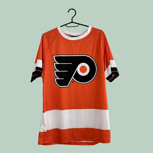 2005-2015 Sport T-shirt, Orange, NHL Philadelphia Flyers Fan-T-shirt fra Calhoun (Tilstand Rå diamant)