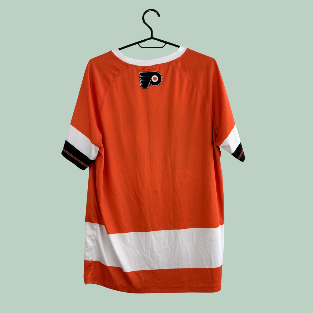 2005-2015 Sport T-shirt, Orange, NHL Philadelphia Flyers Fan-T-shirt fra Calhoun (Tilstand Rå diamant)
