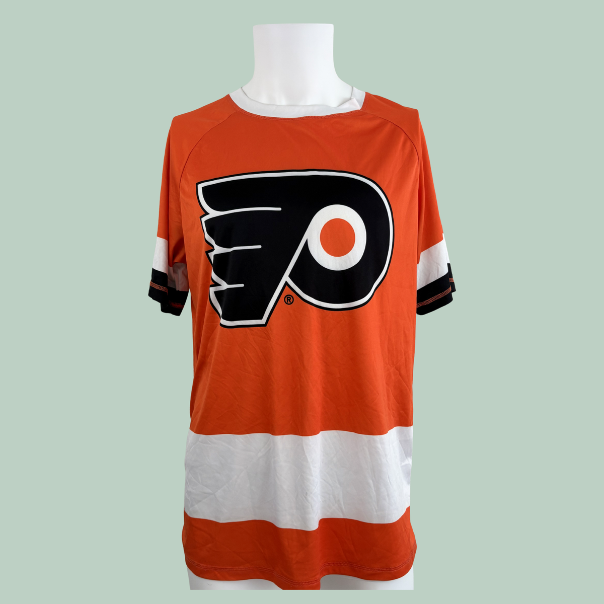 2005-2015 Sport T-shirt, Orange, NHL Philadelphia Flyers Fan-T-shirt fra Calhoun (Tilstand Rå diamant)