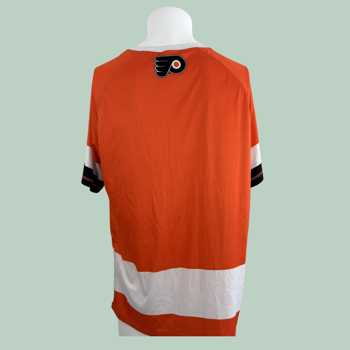 2005-2015 Sport T-shirt, Orange, NHL Philadelphia Flyers Fan-T-shirt fra Calhoun (Tilstand Rå diamant)