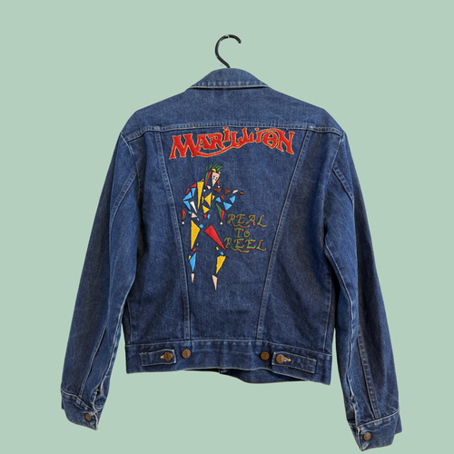 1980-1990s Blå Denim Vintage Jakke (Tilstand- Vintage Rå Diamant)