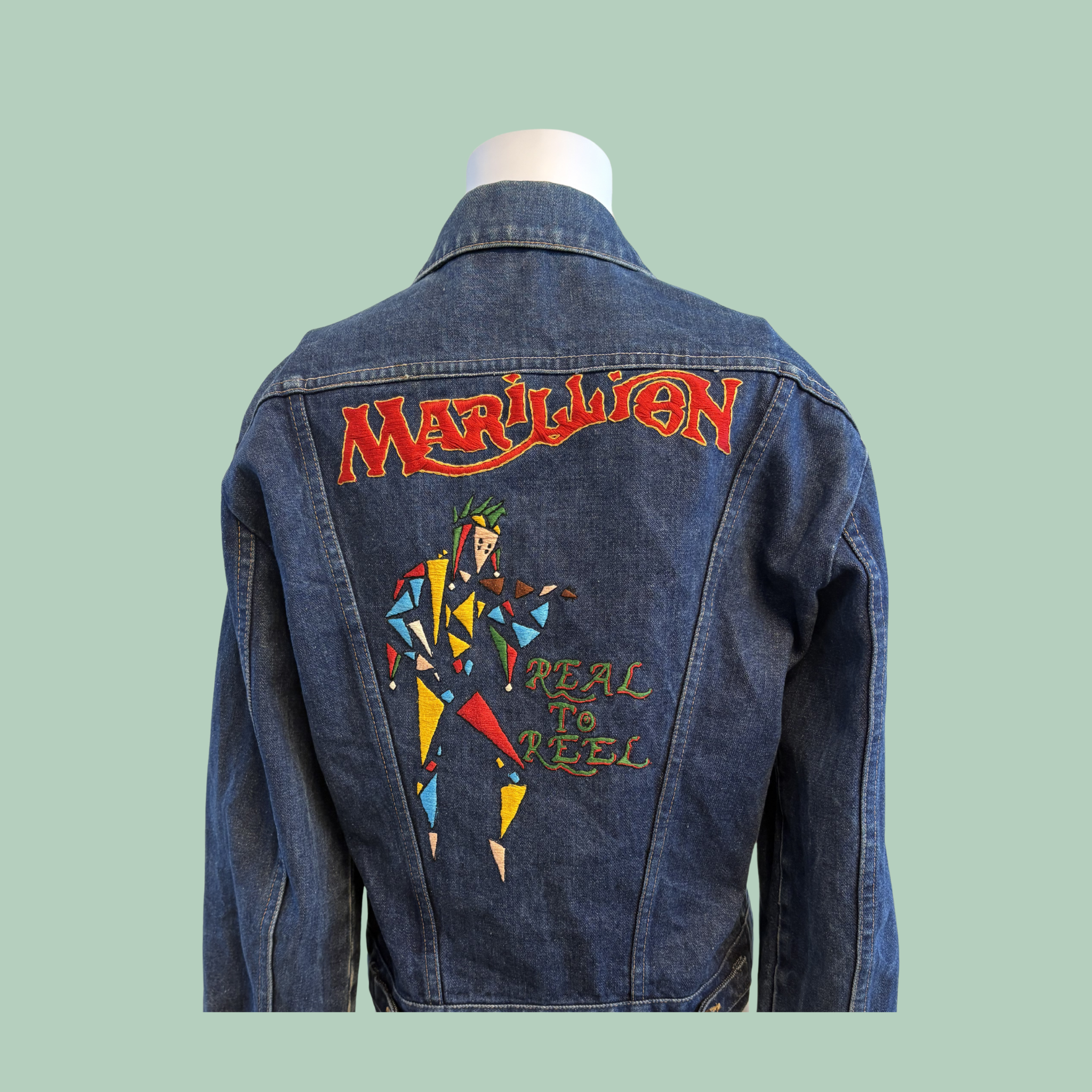 Denim jacket from Wrangler with Merillion design on the back