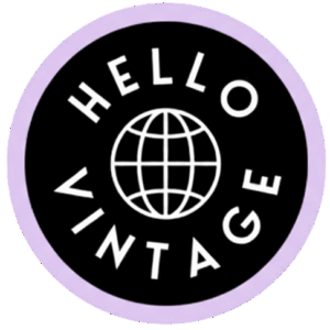 hello vintage marked logo