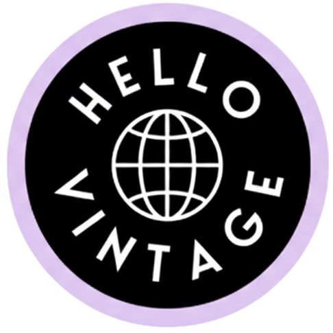 hello vintage marked logo
