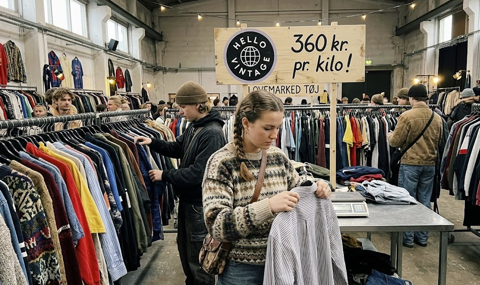 loppemarked tøj